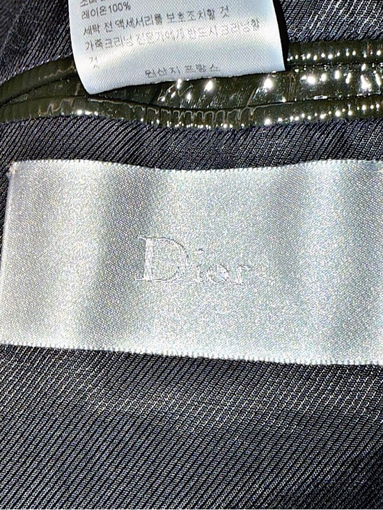 Authentic Dior Homme Runway Coated Calf Leather Jacket - Picture 3 of 5